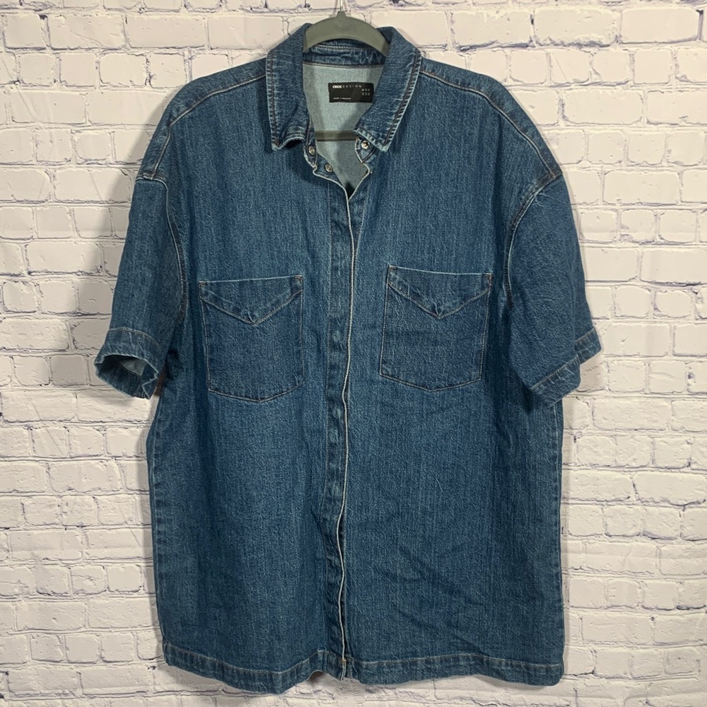 ASOS Blue Denim Mini Dress